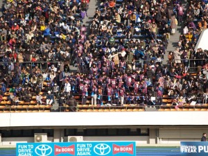 野洲の応援団、最後まで全力で応援した